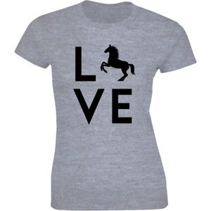 Love Horse Barrel Racing Horse Lightweight T-shirt